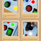 Montessori Busy Board Sensory Toys Cartoon with LED