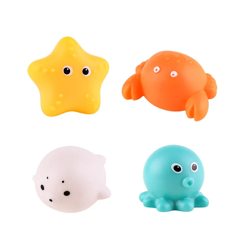 Baby Cute Animals Bath Toy LED Light Up