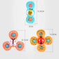 Suction Cup Spinner Toy 3PCS Windmill Cartoon Animal