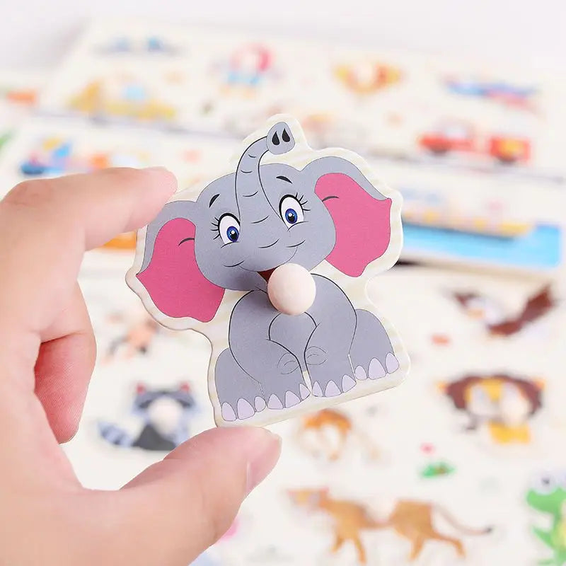 Children Wooden Puzzle Montessori Toys For Baby 1