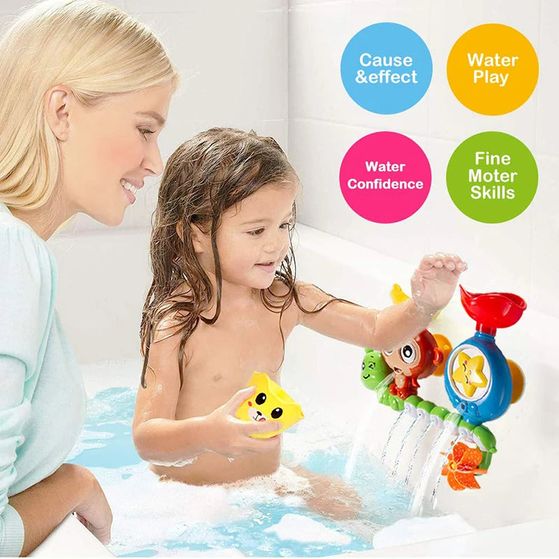 Baby Bath Toy Wall Sunction Cup Track Water