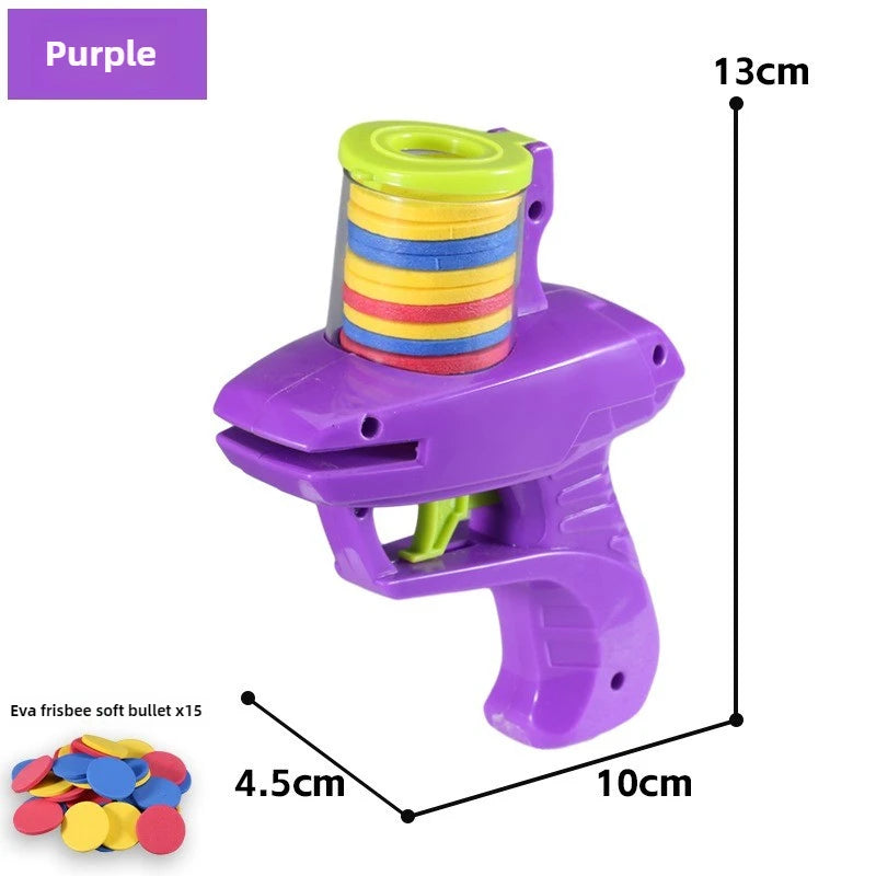 Kids Flying Discs Launcher Toys EVA Soft Bullet