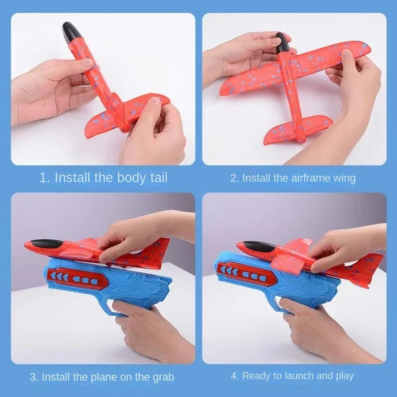 Children s Ejection Aircraft Toys Foam Aircraft Glider