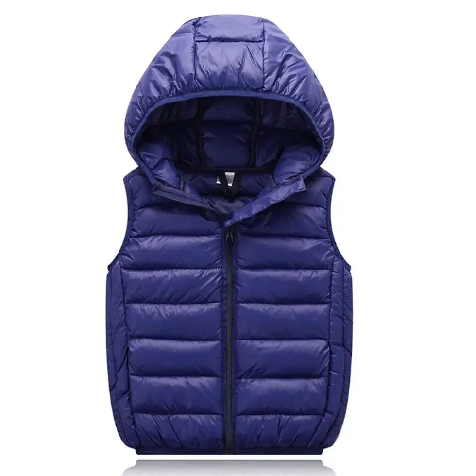Fall Solid Waistcoat Children Outerwear Winter Coats Kids