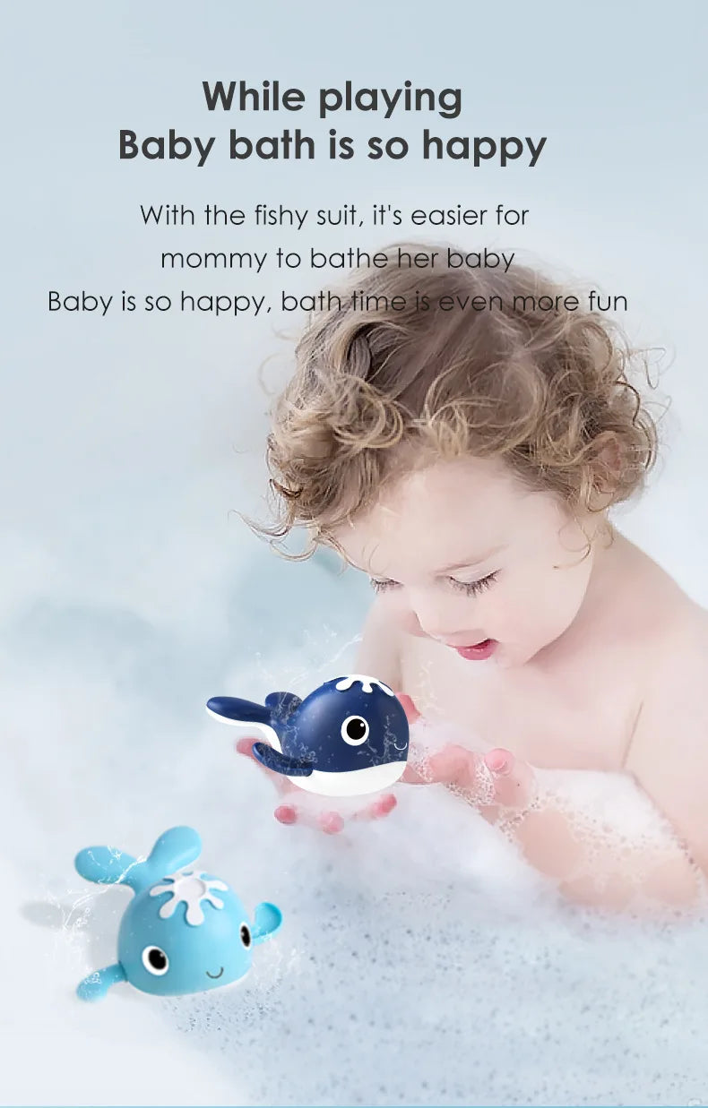 Magnet Baby Bath Fishing Toys Wind up Swimming
