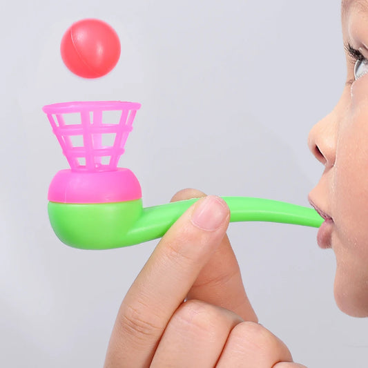 2 4 8Pcs Plastic Pipe Blowing Ball Toys