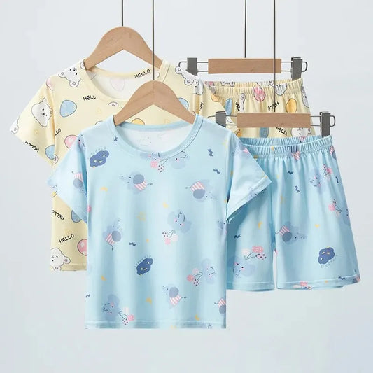 Summer CHILDREN S Clothing Short Sleeve Shorts 2