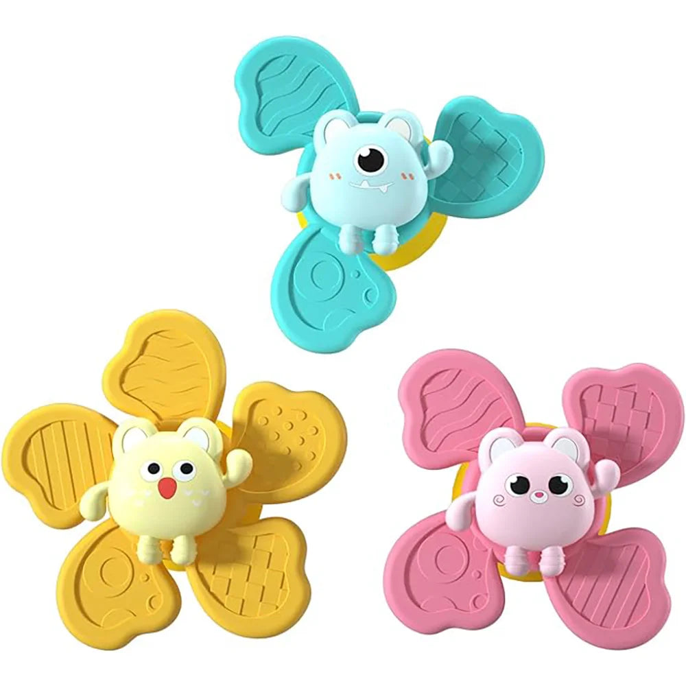 Baby Bath Toys Funny Bathing Sucker Spinner Suction