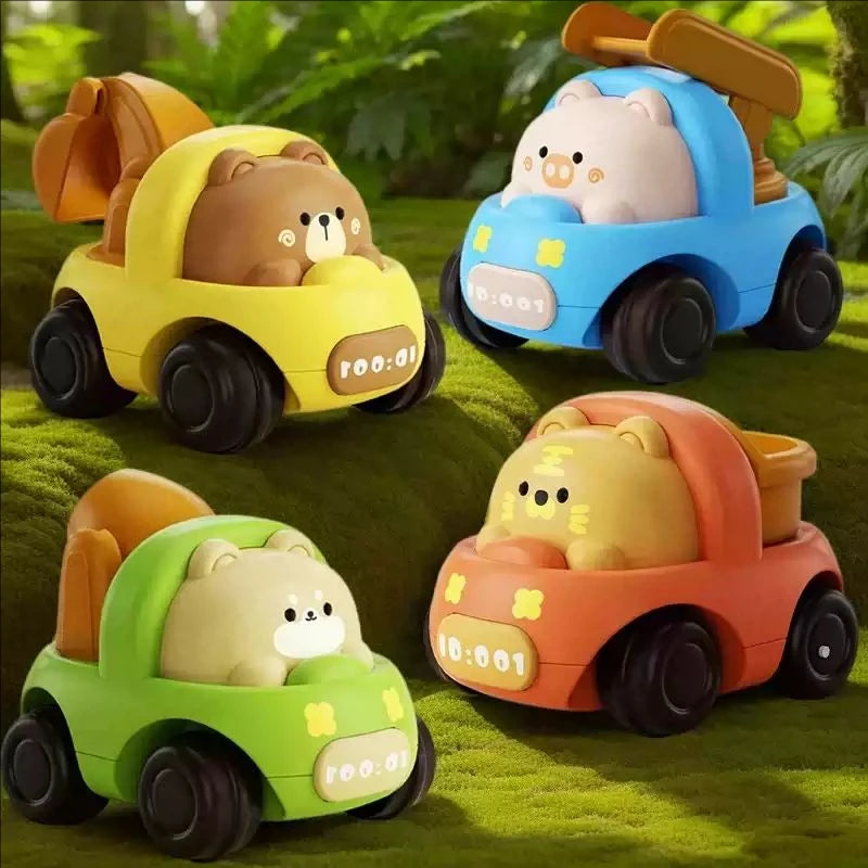 Baby Animal Car Toys Toddler Press and Go
