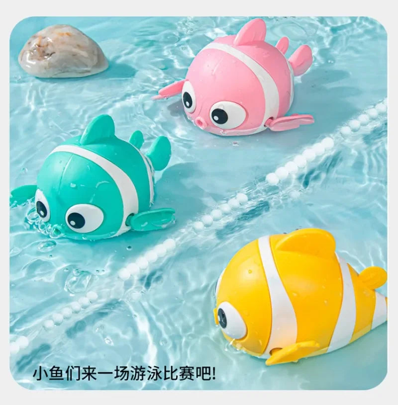 Bath Toys Cute Swimming Clown Fish Bath Toy