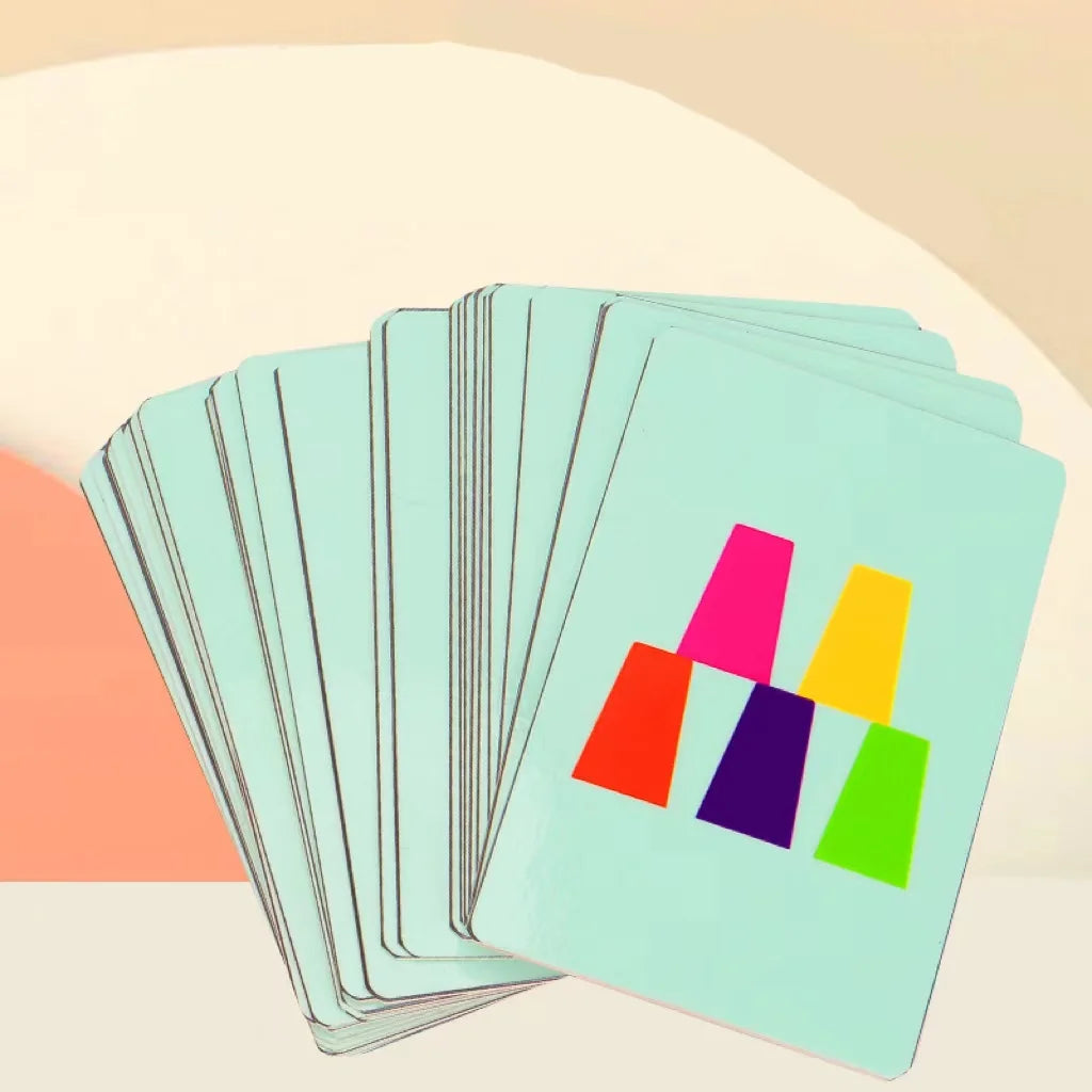 Montessori Toys Mini Stack Cup Game With Card