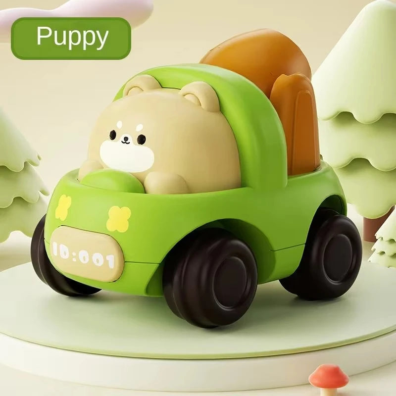 Baby Animal Car Toys Toddler Press and Go