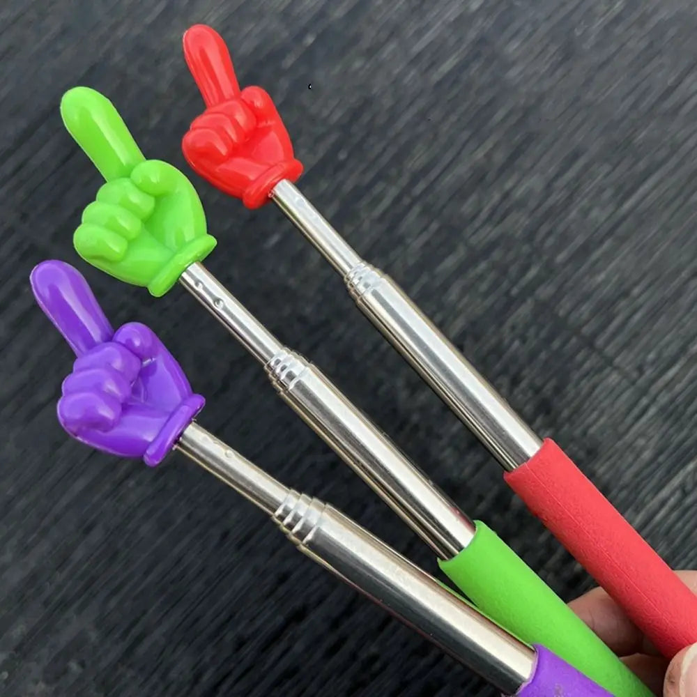 1PC Stainless Steel Teaching Pointer Telescopic Rod Finger