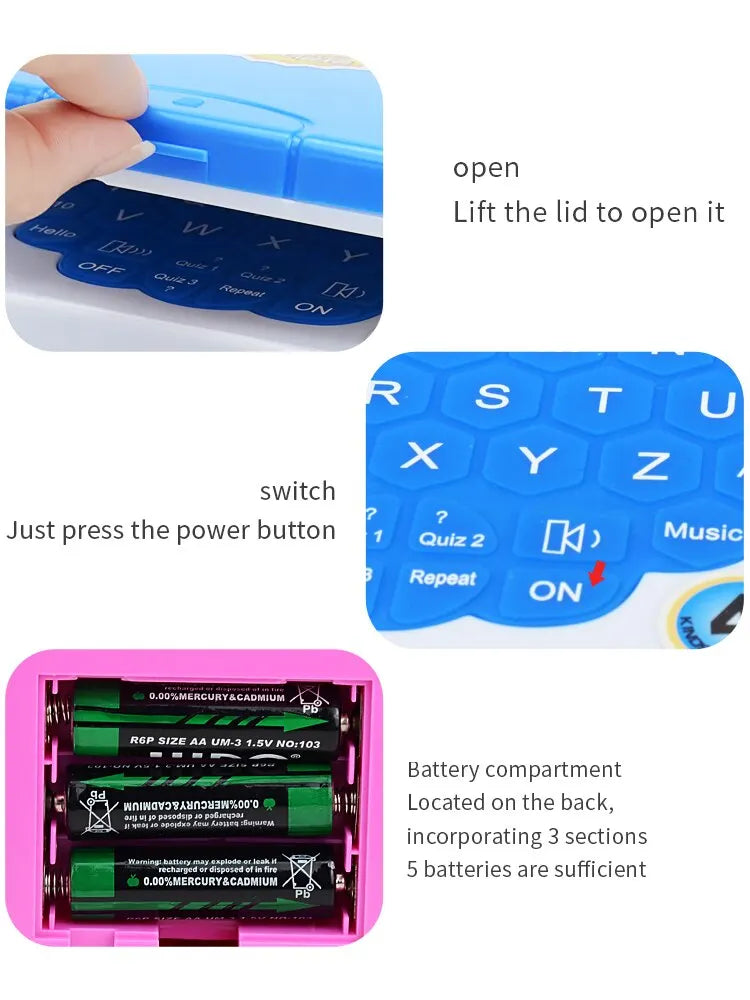 English Learning Small Laptop Toy for Kids 2
