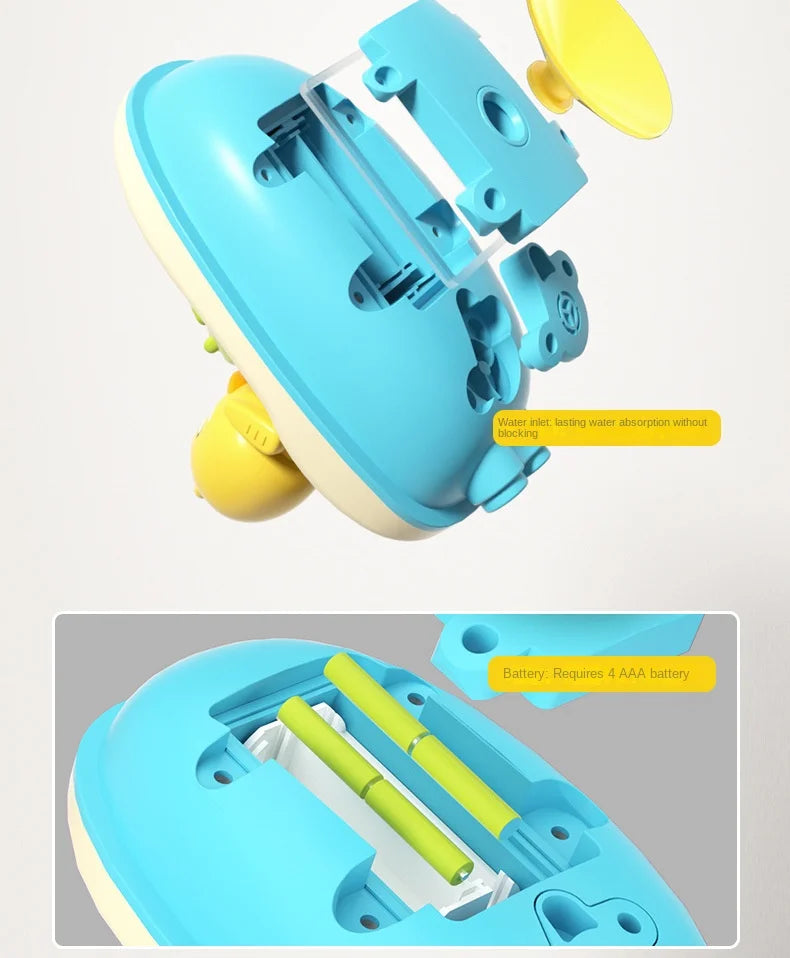 Baby Bath Toys Cute Duck Electric Water Spray