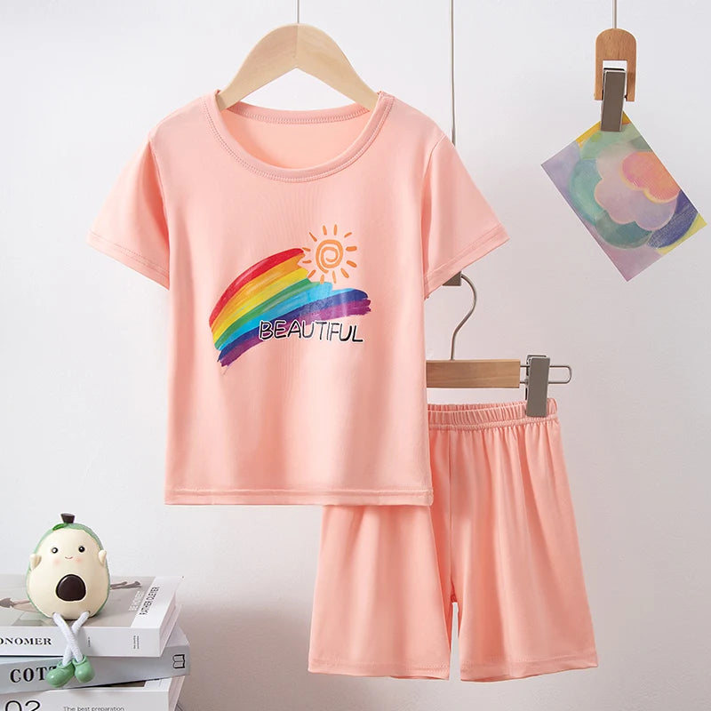 Summer CHILDREN S Clothing Short Sleeve Shorts 2