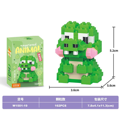 Animal Cat Bricks Constructor Set Micro Building Blocks