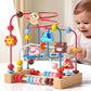 Montessori Baby Toys Wooden Roller Coaster Bead Maze
