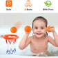 4pcs Bathroom Shooting Game Toy Bathtub Basketball Hoop