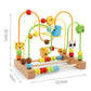 Montessori Baby Toys Wooden Roller Coaster Bead Maze