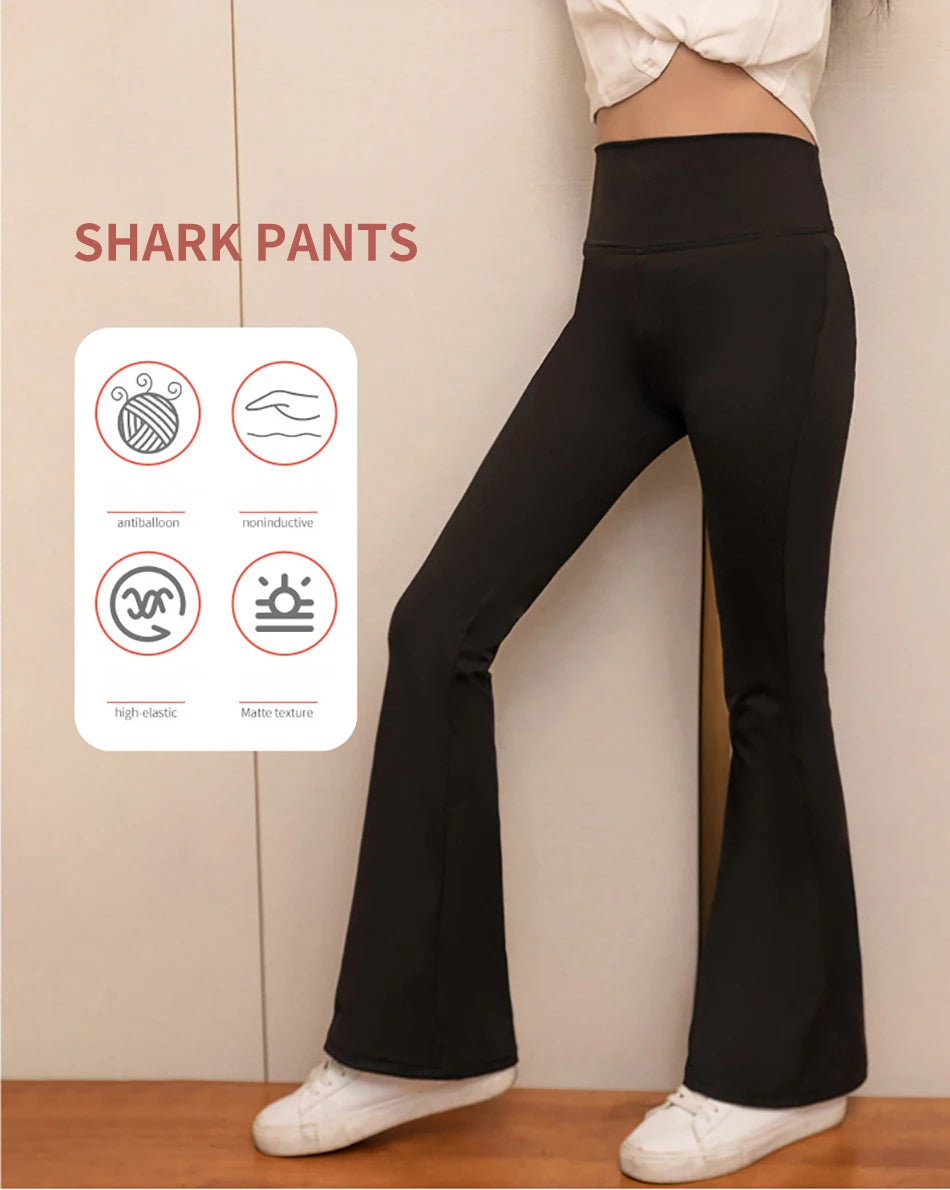 Stylish Children High Waisted Slimming Comfortable Bootcut Leggings