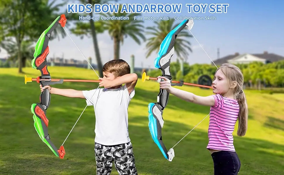 Kids Bow and Arrow Set LED Light Up