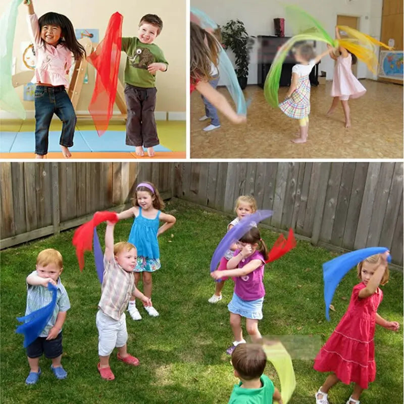 6 Colors Practical Gymnastics Scarves For Outdoor Game