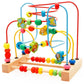 Montessori Baby Toys Wooden Roller Coaster Bead Maze