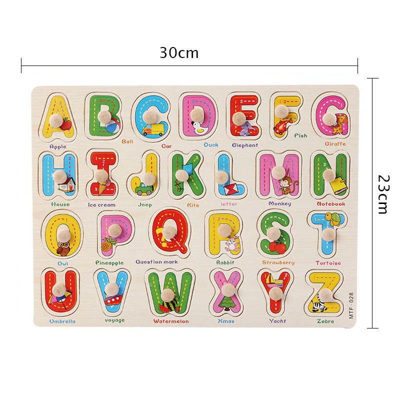 Children Wooden Puzzle Montessori Toys For Baby 1