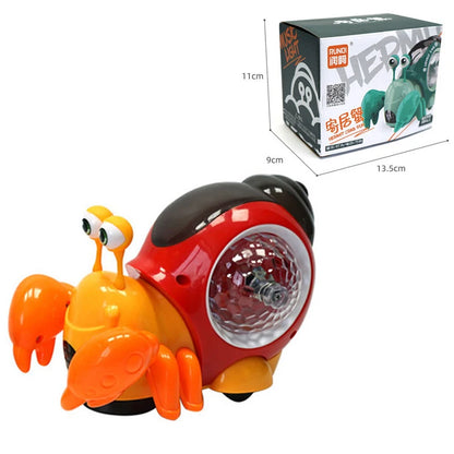 Crawling Crab Snail Baby Toy Walking Tummy Time