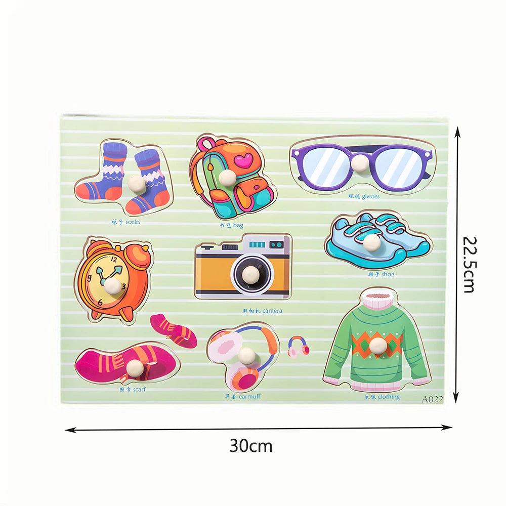 Children Wooden Puzzle Montessori Toys For Baby 1