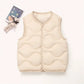 New Children Warm Cotton Vest Fashion Solid Boys
