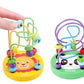Colorful Wooden Roller Coaster Educational Circle Toy For
