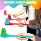 6 12pcs Egg Spoon Race Game Sets Wooden