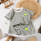 2Pcs Fashion Children Short Sleeve Shorts Sets Summer