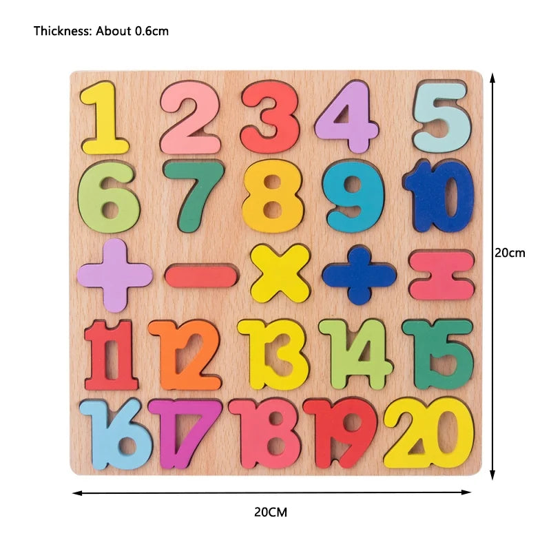Children Wooden Puzzle Montessori Toys For Baby 1