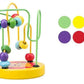 Colorful Wooden Roller Coaster Educational Circle Toy For