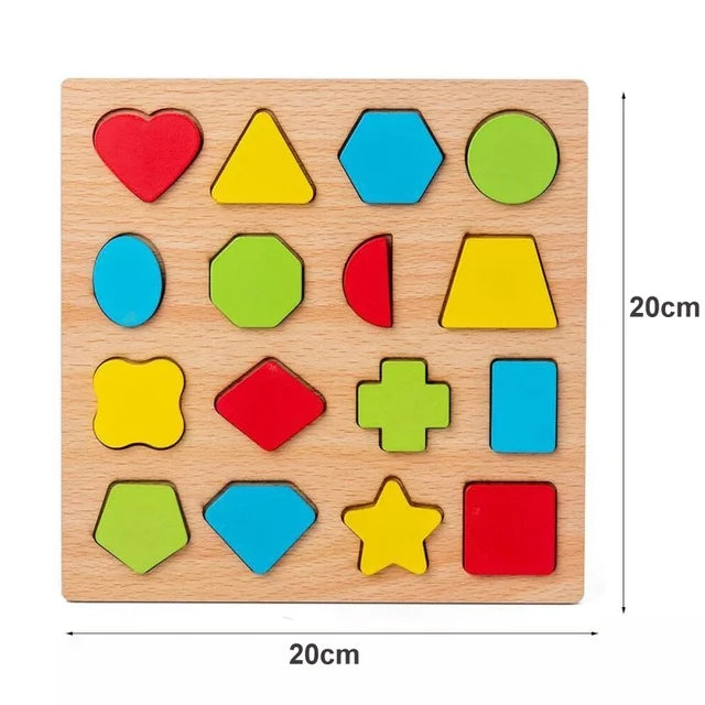 Children Wooden Puzzle Montessori Toys For Baby 1