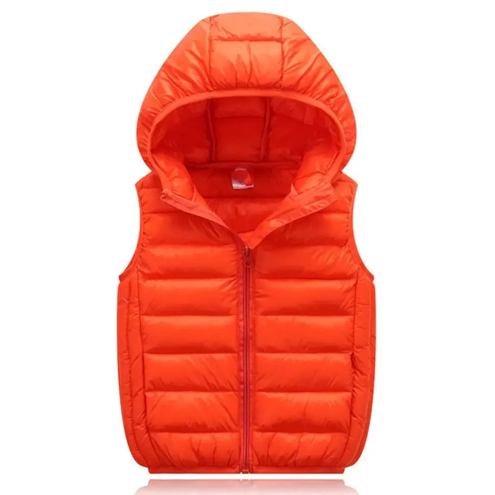 Fall Solid Waistcoat Children Outerwear Winter Coats Kids