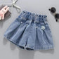 Summer Kid Girls A line Shaped Denim Shorts