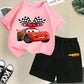 Racing children s pure cotton T shirt set