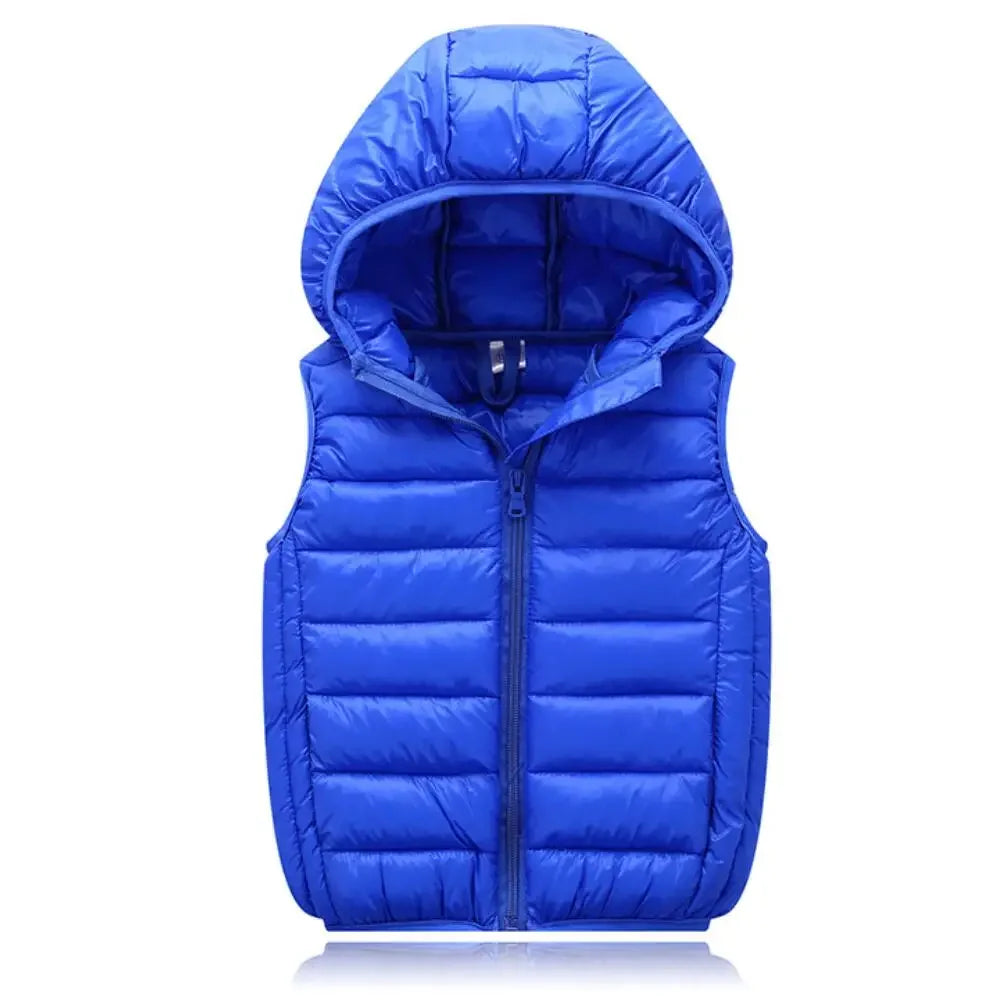 Fall Solid Waistcoat Children Outerwear Winter Coats Kids