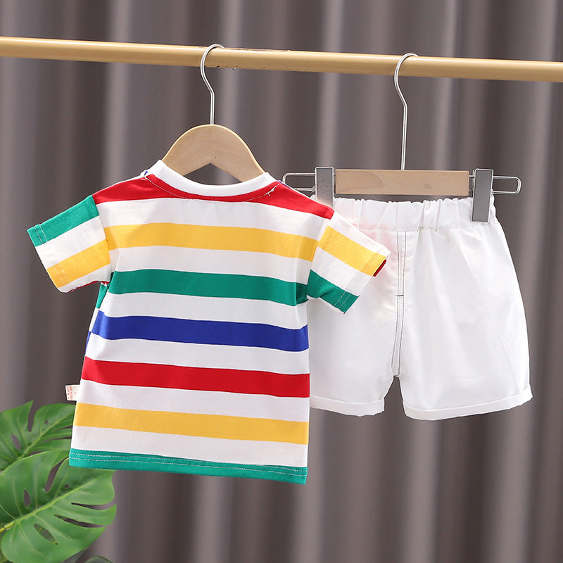 Summer Cute Cartoon Dinosaur Fashion Children O neck