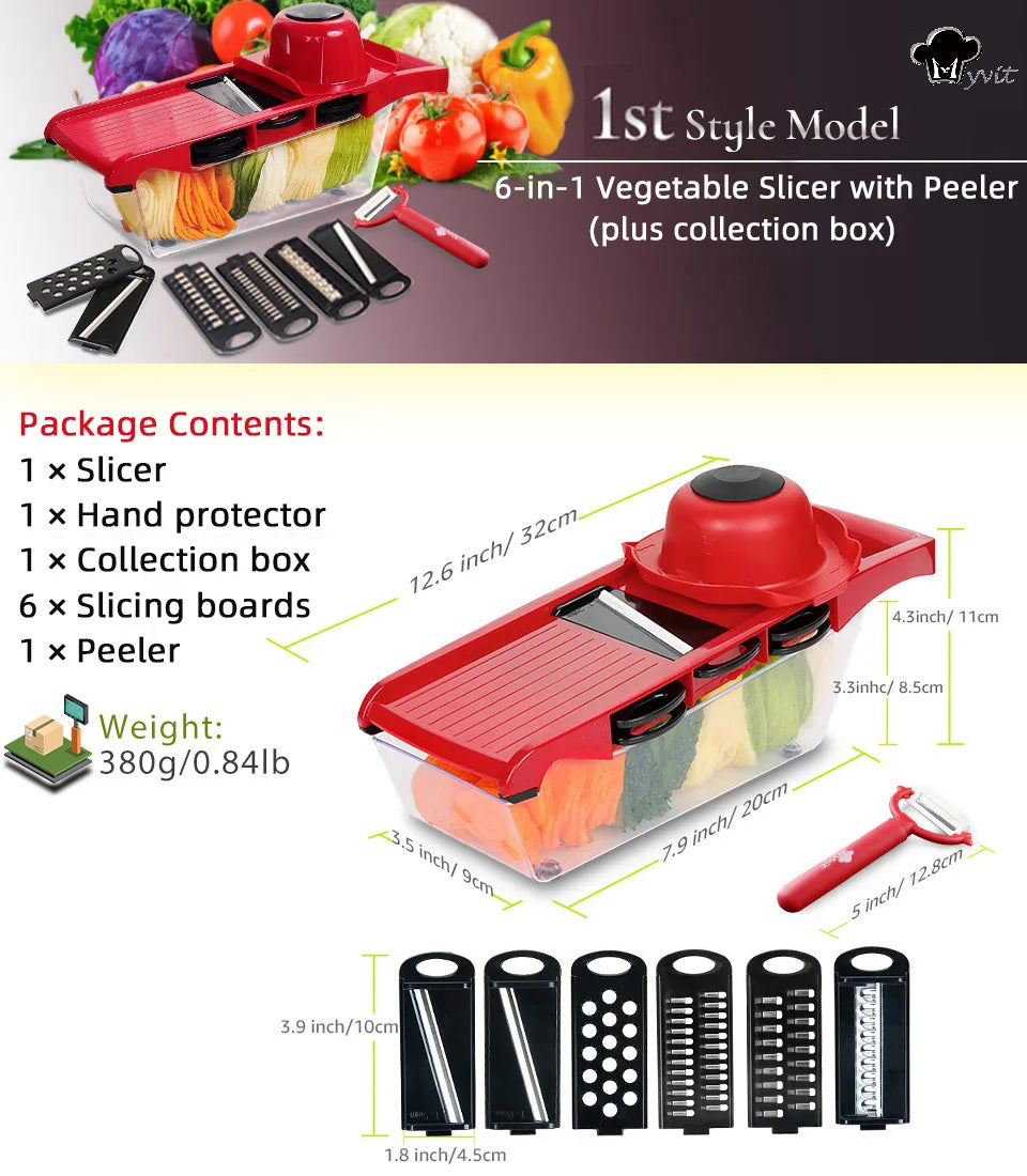 Vegetable Chopper Multifunctional Grater Cutter Kitchen Accessories Manual