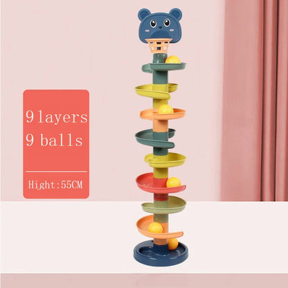 Montessori Baby Toy Rolling Ball Tower Montessori Educational