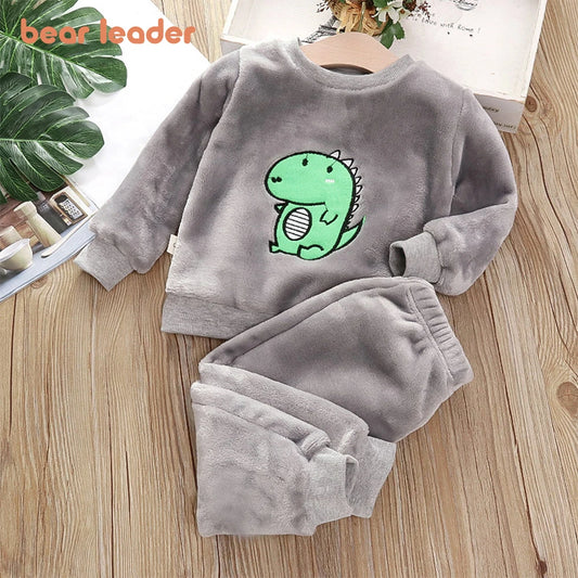 Bear Leader Girls Clothing Sets Winter Flannel Homewear