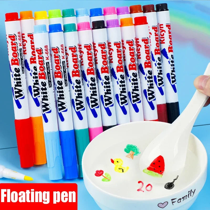 Montessori Magical Water Floating Student Painting Brush Whiteboard