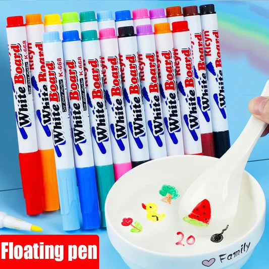 Montessori Magical Water Floating Student Painting Brush Whiteboard