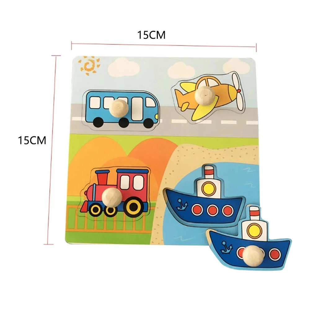 Children Wooden Puzzle Montessori Toys For Baby 1