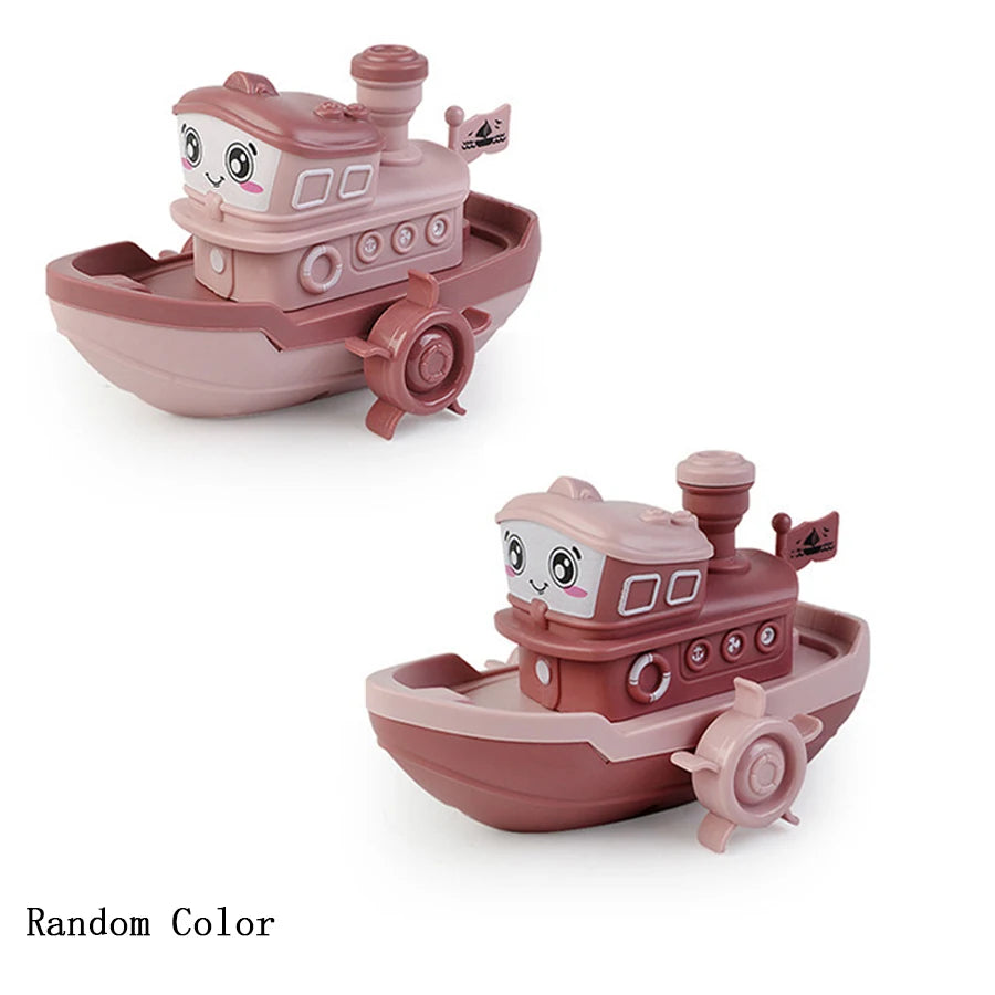 1PC Wind up Steamer Bath Toy Funny Windup